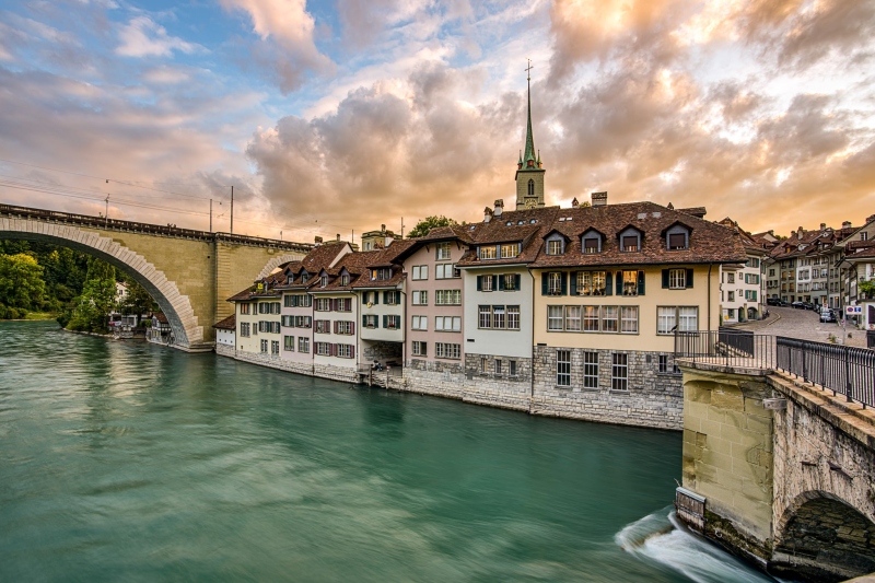 Bern Nydeggbrücke und Untertorbrücke