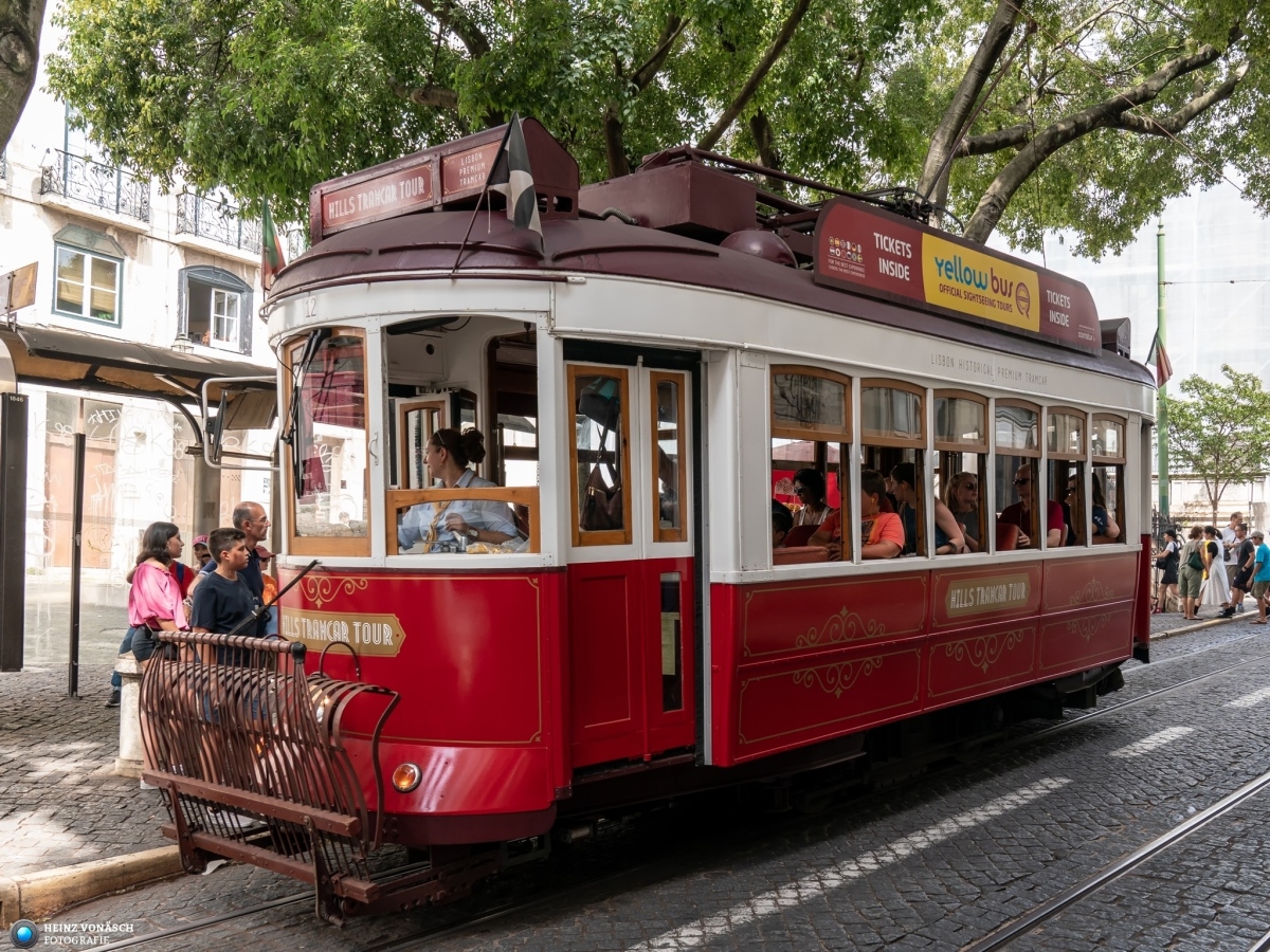 Strassenbahn Lissabon Portugal
