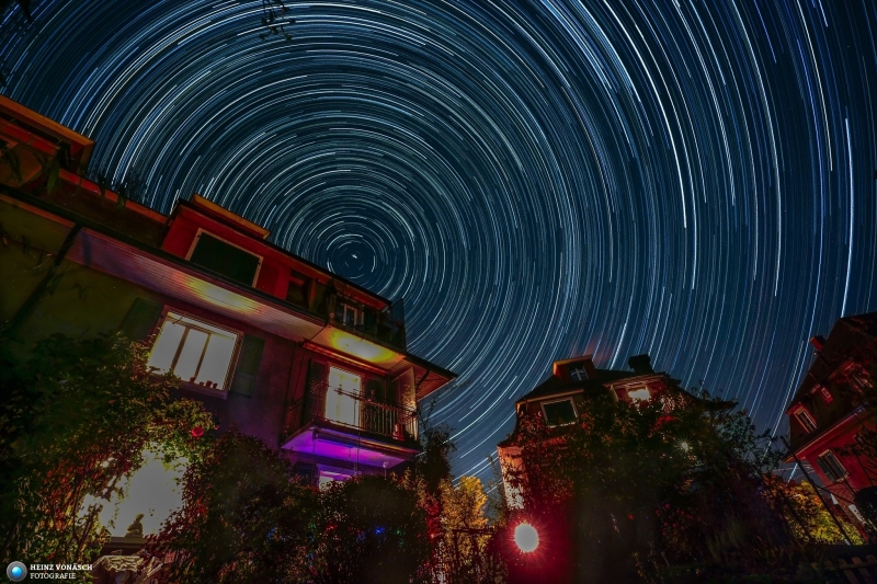 Haus-von Claudia mit Startrail 2