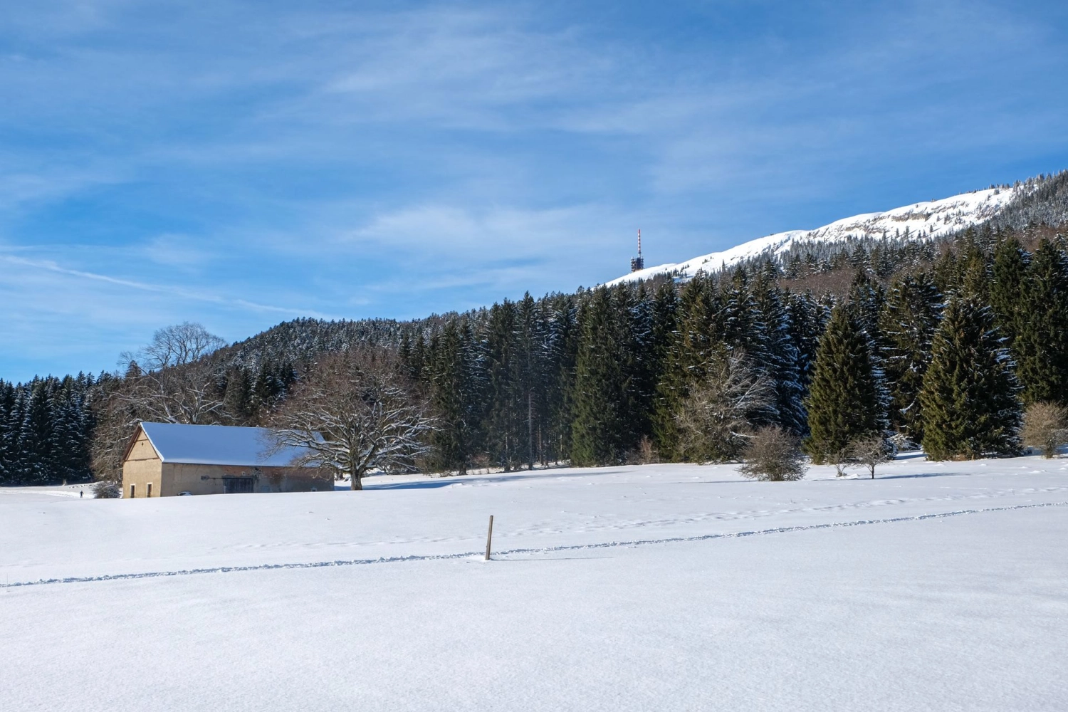 Unter dem Chasseral, ob dem Nebel